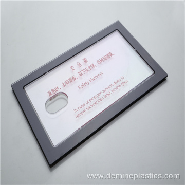 Smooth clear polycarbonate plastic panel screen printing